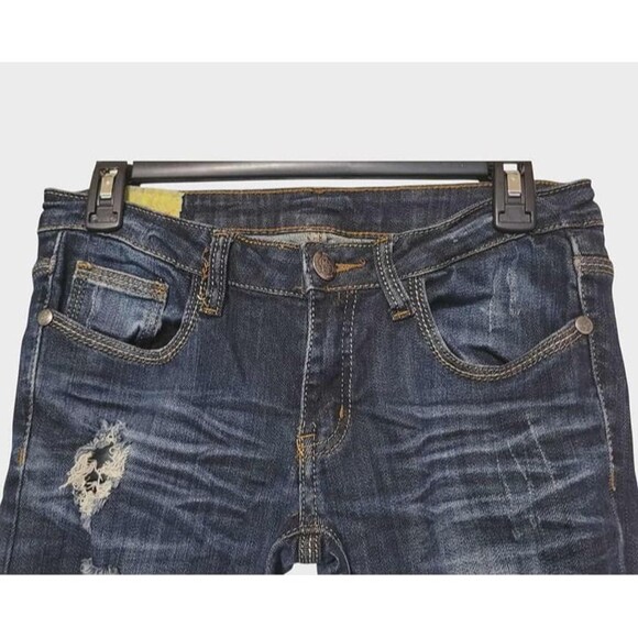 Y2K Vintage Machine Jeans Bootcut Size 7 29W - Picture 2 of 7